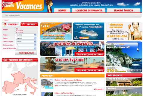 Marque Blanche : Femme Actuelle lance un site de ventes de voyages Marque Blanche : Femme Actuelle lance un site de ventes de voyages