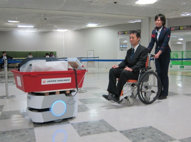 Un robot autonome capable de transporter les bagages - DR Un robot autonome capable de transporter les bagages - DR