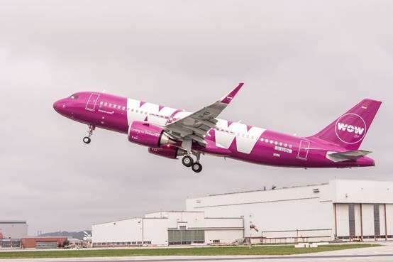 L'A320neo de WOW Air volera à partir du 3 mai 2017 - Photo : WOW Air