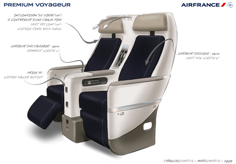 Air France : nouvelle cabine Premium Voyageur sur le long-courrier