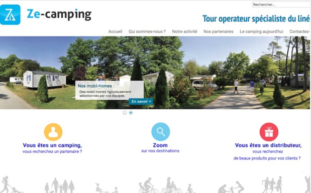 Le site pro de Ze-camping - Capture écran Le site pro de Ze-camping - Capture écran