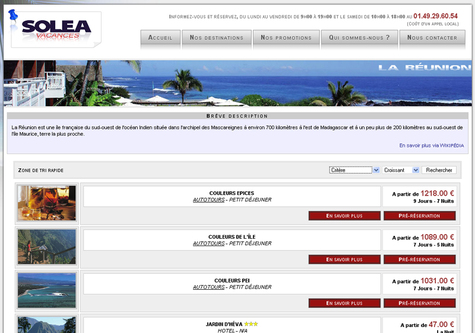 Solea Vacances se lance sur la toile Solea Vacances se lance sur la toile