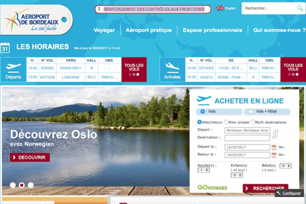 Moteur vols et séjours : l'aéroport de Bordeaux lance un appel à candidature pour son site web Moteur vols et séjours : l'aéroport de Bordeaux lance un appel à candidature pour son site web