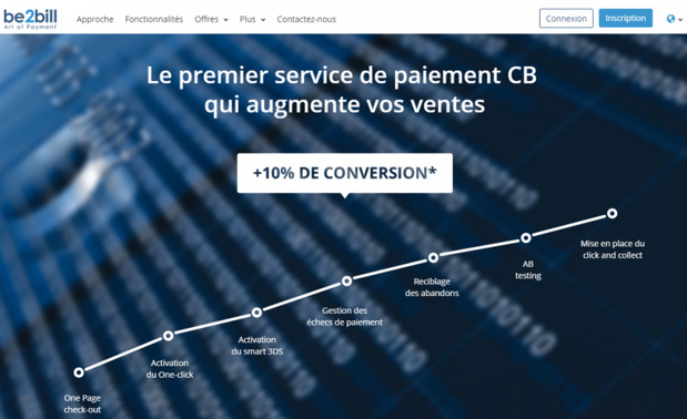 Capture d'écran de Be2bill.com Capture d'écran de Be2bill.com