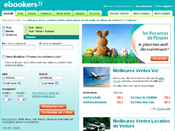 Le site d'ebookers Le site d'ebookers