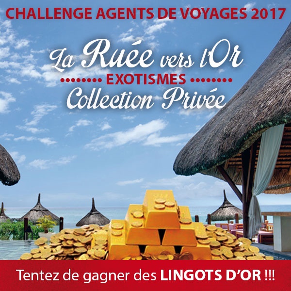 Plus de 800 agents de voyages ont participé au challenge, qui se terminait le 31 mars 2017. Les 16 meilleurs décolleront ce mardi 16 mai pour la finale dans l'une des destinations de la production Collection Privée d'Exotismes - Photo Exotismes