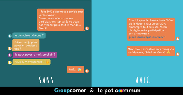 Groupes : Groupcorner s'allie à Le Pot Commun pour faciliter les paiements