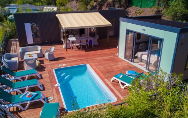Var : Esterel Caravaning lance un mobile home avec piscine privée