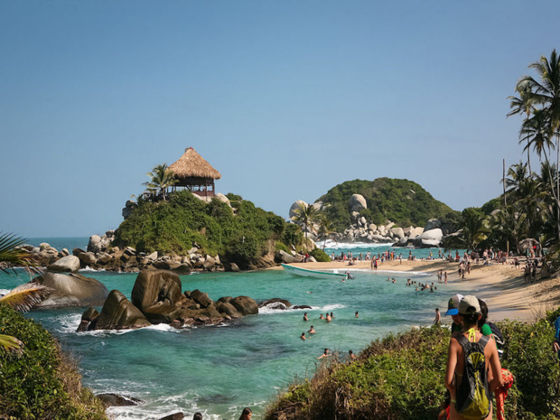 Le parc national de Tayrona, près de Santa Marta, sur la côte caraïbe de la Colombie © DR