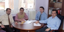 Autour de la table, la direction en Belgique et en France de Tentour : Levent Apaydin, directeur général Orion International (Belgique), Haygaram Bakar, directeur développement Médiades, Thomas Fiorito, directeur commercila Médiades et Ahmet Ergul, d Autour de la table, la direction en Belgique et en France de Tentour : Levent Apaydin, directeur général Orion International (Belgique), Haygaram Bakar, directeur développement Médiades, Thomas Fiorito, directeur commercila Médiades et Ahmet Ergul, d