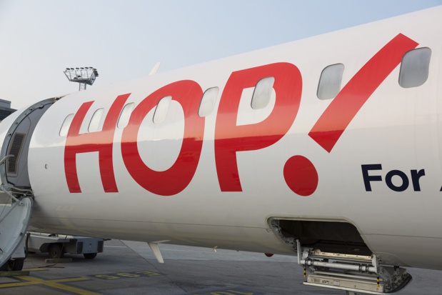 Les commerciaux de Hop ! Air France présentent le programme et les nouveautés de la compagnie aériennes aux agents de voyages français - Photo : HOP G_GRANDIN