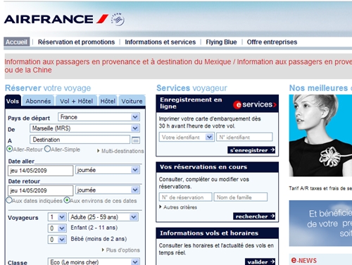 Air France et KLM considèrent que le contenu et la présentation de leurs sites sont conformes à la quasi totalité des obligations légales d'information... ce qui ne semble pas être l'avis de l'UE !