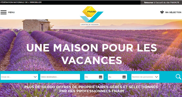 La FNAIM met en ligne une plateforme de location saisonnière