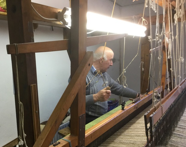 Eddie Doherty, tisserand depuis 40 ans - DR : J.-P.C. Eddie Doherty, tisserand depuis 40 ans - DR : J.-P.C.