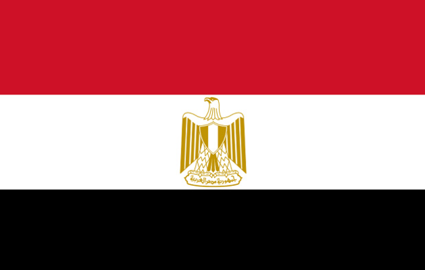 Drapeau de l'Egypte - DR : Wikipedia Drapeau de l'Egypte - DR : Wikipedia