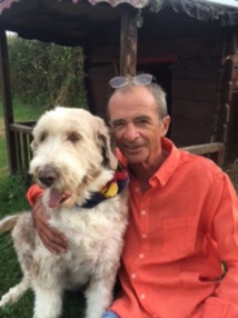 Dominique Gobert et chien Charly - DR