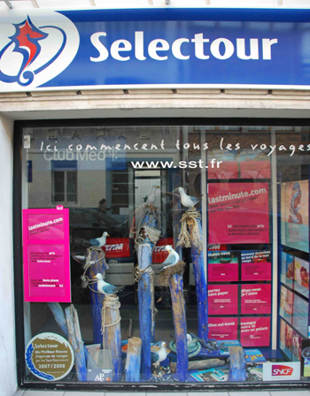 La vitrine de l'agence