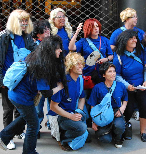 Les Bleus devant l'Olympia