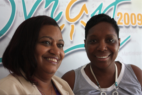 Regina La Bega, directrice de l’office de tourisme de Saint Maarten (gauche) et Ida Zin-Ka-Ieu, Pdte de l’office du tourisme de la collectivité de Saint-Martin (droite).