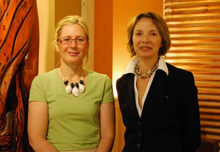 Gche à dte : Corinne Juillet et Jahida Majorel, Directrice de Nouvelle Calédonie Tourisme Gche à dte : Corinne Juillet et Jahida Majorel, Directrice de Nouvelle Calédonie Tourisme