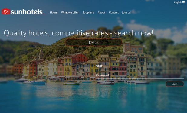 Le site Sunhotels - DR Le site Sunhotels - DR