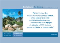 Le site de Tentations Australes en cours de finalisation