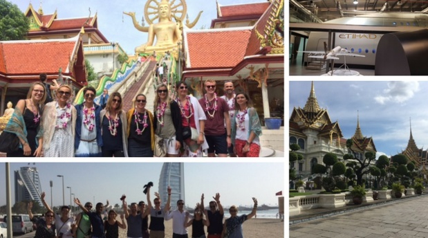 La photo du groupe en Eductour à Abu Dhabi, Dubaï et en Thaïlande - DR La photo du groupe en Eductour à Abu Dhabi, Dubaï et en Thaïlande - DR