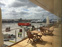 Sur la terasse du chalet Airbus © DR PG Tourmag Sur la terasse du chalet Airbus © DR PG Tourmag