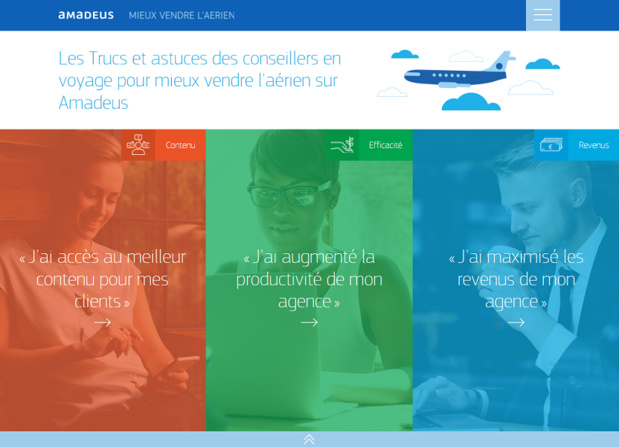 mieuxvendrelaerien.com est une platerfome de partage d'expériences destinée aux agents de voyages (c) Capture amadeus