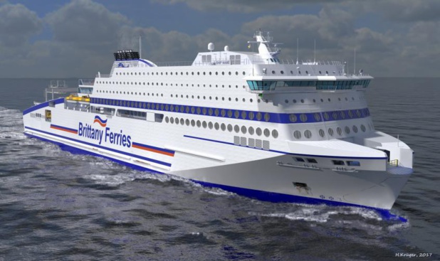 le Honfleur naviguera sur la Manche dès juin 2019 pour Birttany Ferries - DR : H.Krüger 2017 le Honfleur naviguera sur la Manche dès juin 2019 pour Birttany Ferries - DR : H.Krüger 2017