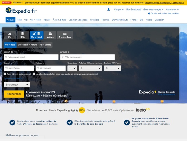 Clauses de parité tarifaire : Expedia condamné par la cour d'appel de Paris -DR