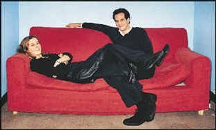 Brent Hoberman et Martha Lane Fox, créateurs de Lastminute, dans un fauteuil... Brent Hoberman et Martha Lane Fox, créateurs de Lastminute, dans un fauteuil...