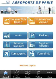 Aéroports de Paris lance une application pour l'iPhone Aéroports de Paris lance une application pour l'iPhone