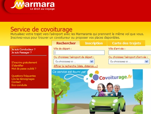 Marmara : covoiturage vers l’aéroport à disposition de sa clientèle Marmara : covoiturage vers l’aéroport à disposition de sa clientèle