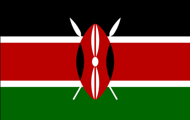 Drapeau du Kenya - DR : Wikipedia Drapeau du Kenya - DR : Wikipedia