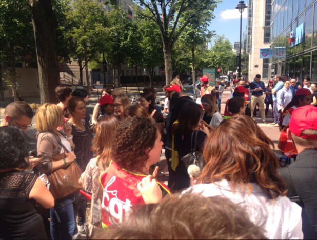 Les salariés mobilisés étaient appelés à cesser le travail de 11h30 à 13h30 par la CGT et FO - Photo : CGT TUI France Les salariés mobilisés étaient appelés à cesser le travail de 11h30 à 13h30 par la CGT et FO - Photo : CGT TUI France