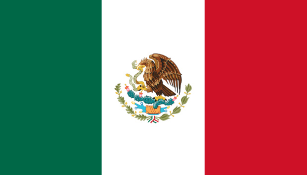 Drapeau du Mexique - DR : Wikipedia Drapeau du Mexique - DR : Wikipedia