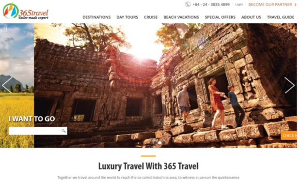 H2hôtels représente 365Travel Asia sur le marché français