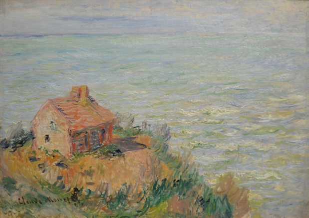 L'oeuvre majeure du Musée de la Douane : "Cabane des douaniers, effet d'après-midi", de Claude Monet, peinte en 1882 et représentant une cabane de douanier sur le littoral de Pourville en Normandie - DR : Musée national des douanes, France - Alban Gilbert