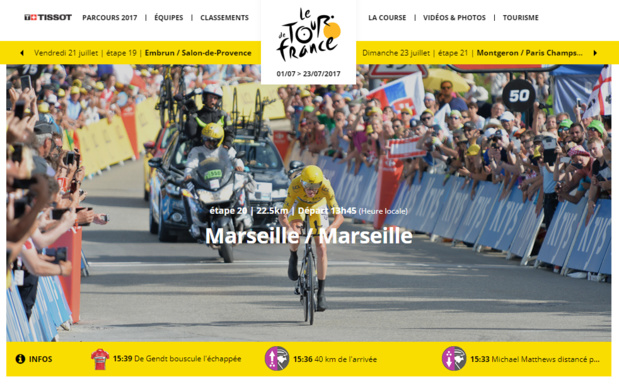 Marseille accueille le Tour de France samedi 22 juillet 2017 - DR : Tour de France