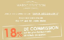 Maroc Sélection : 18% de commission jusqu'au 30 juin