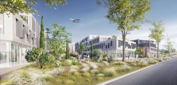 L'aéroport Montpellier Méditerranée dévoile son projet de parc tertiaire végétalisé