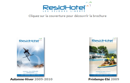 Cliquer sur la photo pour feuilleter la brochure Cliquer sur la photo pour feuilleter la brochure