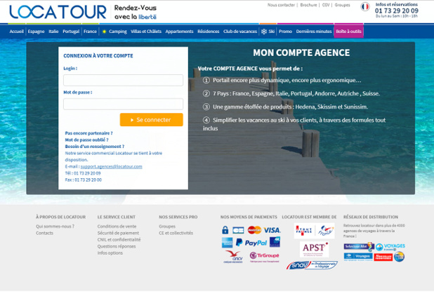 Locatour ouvre ses ventes hiver 2017/2018 sur son site B2B