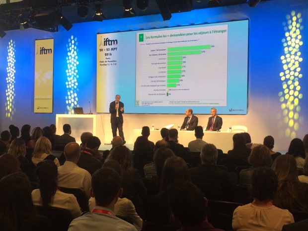 Le baromètre présenté par Guy Raffour à l'occasion de l'IFTM Top Resa - DR Le baromètre présenté par Guy Raffour à l'occasion de l'IFTM Top Resa - DR