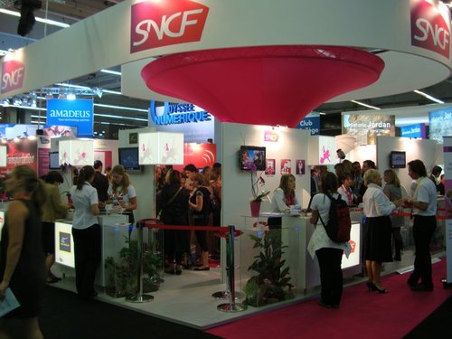 Le stand de la SNCF à l'IFTM Top Resa