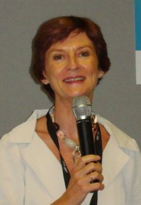 Mireille Faugère, lors de la conférence de presse de Top Resa Mireille Faugère, lors de la conférence de presse de Top Resa
