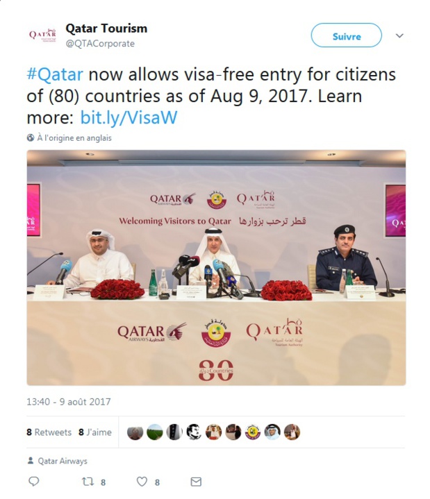 Visas : le Qatar ouvre les frontières à 80 nationalités Visas : le Qatar ouvre les frontières à 80 nationalités