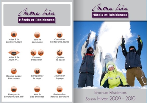 2009-2010 : MONA LISA vous dépeint les belles couleurs de la brochure Hiver