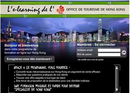 Cliquer pour accéder à l'elearning Hong Kong